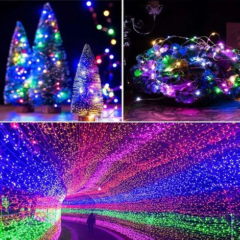 Catena Luminosa Solare Da Esterno 10m 100 LED Luci Da Giardino Solari In Filo Di Rame Luci Stringa Solari 8 Modalità, Decorativo Per Festa, Giardino, Matrimonio (2 Pezzi, Multicolor) 3 Catena Luminosa Solare Da Esterno 10m 100 LED Luci Da Giardino Solari In Filo Di Rame Luci Stringa Solari 8 Modalità, Decorativo Per Festa, Giardino, Matrimonio (2 Pezzi, Multicolor) - immagine 3