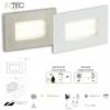 Faretto Segnapasso LED Con Sensore Di Movimento E Crepuscolare BOLT Bianco O Nickel 3W 200LM 4000K IP65