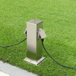 Colonna Elettrica Da Giardino Palo Colonnina 2 Prese Shucko Impermeabili Acciaio 8 Colonna Elettrica Da Giardino Palo Colonnina 2 Prese Shucko Impermeabili Acciaio -Vendite VIDAXL || LEDVANCE || STEINEL 39657911 4