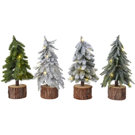 ALBERO 10 MICRO LED 28 CM 1 PEZZO 1 ALBERO 10 MICRO LED 28 CM 1 PEZZO
