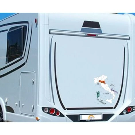 Cartina Italiana Adesiva Per Camper Mappa Italia 2 Cartina Italiana Adesiva Per Camper Mappa Italia - immagine 2