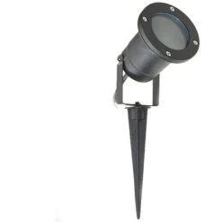 Picchetto Faretto LED Da Giardino Lampada LED Segnapasso GU10 Orientabile Nero