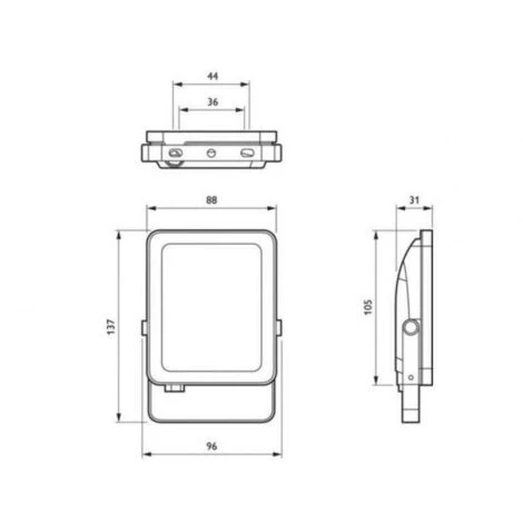 Proiettore Led Philips Ledinaire Bvp154 Led10/840 Psu 10w 4000k Ip65 -32971099 2 Proiettore Led Philips Ledinaire Bvp154 Led10/840 Psu 10w 4000k Ip65 -32971099 - immagine 2