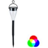 Picchetto Faretto LED Solare Da Giardino Lampada LED Segnapasso Luce Fredda RGB