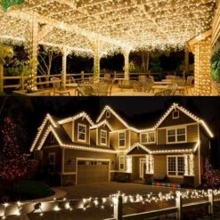 2 Pezzi,Catena Luminosa Solare Per Esterni, 12M 100 LED In Filo Di Rame Catena Luminosa Per Esterni Stringa Luminosa Solare Bianca Calda Impermeabile 8 Modalità Per Natale, Giardino, Balcone, Matrimon -Vendite VIDAXL || LEDVANCE || STEINEL 44261421 5