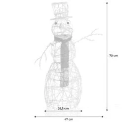 Pupazzo Di Neve Luminoso Bianco Alto 70 Cm, 50 LED Bianco Caldo -Vendite VIDAXL || LEDVANCE || STEINEL 44934605 4