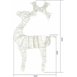 Renna Luminosa Bianca, 50 LED Bianco Caldo -Vendite VIDAXL || LEDVANCE || STEINEL 44934622 4