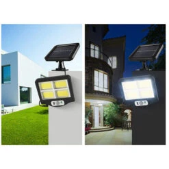 Faro Led Energia Solare 4 Cob Luce Fredda Sensore Movimento Faretto Esterno BK -Vendite VIDAXL || LEDVANCE || STEINEL 47560851 3