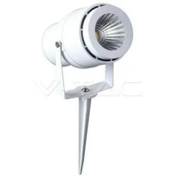 V-TAC VT-857 FARETTO LED COB DA GIARDINO 12W 720 Lm CON PICCHETTO COLORE BIANCO IP65 - SKU 7547 / 7548 / 7549 | Bianco Caldo