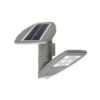 APPLIQUE SOLARE LED ZETA 2.4W 4000K 13X24XH23CM GRIGIA CON SENSORE DI MOVIMENTO