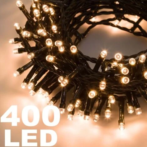 Trade Shop - Catena Luminosa 400 Luci Led Lucciole Bianco Caldo Controller 8 Funzioni Interno 1 Trade Shop - Catena Luminosa 400 Luci Led Lucciole Bianco Caldo Controller 8 Funzioni Interno