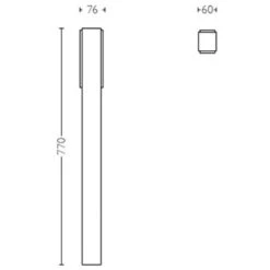 Philips Lighting Stratosphere,Piedistallo Per Esterno, In Alluminio, 77 Cm, 4000 K, Grigio Scuro [Classe Di Efficienza Energetica A++] -Vendite VIDAXL || LEDVANCE || STEINEL 51925515 5