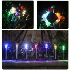 Luce Solare Da Giardino Per Uso Esterno, Decorazione Da Giardino A LED Wireless Illuminazione Solare Da Esterno Per Sentieri Prato Luce IP65 Impermeabile, Ricaricabile Automaticamente - 5 Pezzi, 6 Col 9 Luce Solare Da Giardino Per Uso Esterno, Decorazione Da Giardino A LED Wireless Illuminazione Solare Da Esterno Per Sentieri Prato Luce IP65 Impermeabile, Ricaricabile Automaticamente - 5 Pezzi, 6 Col -Vendite VIDAXL || LEDVANCE || STEINEL 52007720 5