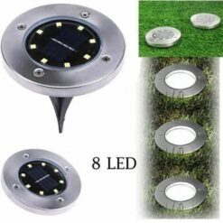 4 FARO LAMPADA LED SOLARE DA ESTERNO GIARDINO FARETTO 8 LED PICCHETTO SEGNAPASSI 9 4 FARO LAMPADA LED SOLARE DA ESTERNO GIARDINO FARETTO 8 LED PICCHETTO SEGNAPASSI -Vendite VIDAXL || LEDVANCE || STEINEL 57205383 5