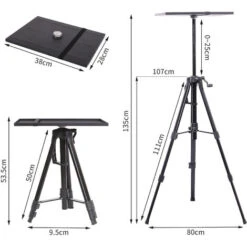 Supporto Per Proiettore Computer Laptop Regolabile In Altezza Con Vassoio Borsa -Vendite VIDAXL || LEDVANCE || STEINEL 57630072 3