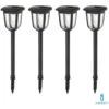 LUCE LED SOLARE DA GIARDINO 3000K MOLTO LUMINOSO 360° 4 PEZZI