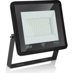 Randaco Proiettore LED 50W Con Sensore Di Movimento IP66 Impermeabile Punto Esterno Bianco Caldo LED