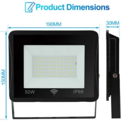 Randaco Proiettore LED 50W Con Sensore Di Movimento IP66 Impermeabile Punto Esterno Bianco Caldo LED -Vendite VIDAXL || LEDVANCE || STEINEL 58328376 5