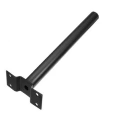 PALO STAFFA PER LAMPIONE STRADALE IN METALLO PER ESTERNI VERNICIATO NERO