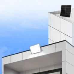 FARO ENERGIA SOLARE LED 200W CON PANNELLO FARETTO CREPUSCOLARE TELECOMANDO AIGOS -Vendite VIDAXL || LEDVANCE || STEINEL 59192000 3