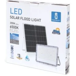 FARO ENERGIA SOLARE LED 200W CON PANNELLO FARETTO CREPUSCOLARE TELECOMANDO AIGOS -Vendite VIDAXL || LEDVANCE || STEINEL 59192000 5