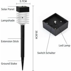 4 LAMPADE DA GIARDINO ESTERNO 6000k RICARICA SOLARE PICCHETTO PALETTI LED SOLARI LUCE 8 4 LAMPADE DA GIARDINO ESTERNO 6000k RICARICA SOLARE PICCHETTO PALETTI LED SOLARI LUCE -Vendite VIDAXL || LEDVANCE || STEINEL 59301996 4
