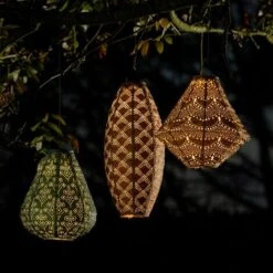 VONROC Lanterna Da Esterno Ricaricabile Ad Energia Solare Con Led. Fatto A Mano E Resistente Alle Intemperie. 400x240mm. Bronzo. Modello Arch Collezione Luna -Vendite VIDAXL || LEDVANCE || STEINEL 59447903 4