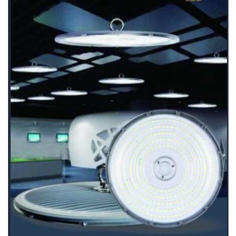 Faro Led Slim Industriale 50 Watt Cappellone Ufo Lampada Riflettore Da Capannone Giardino IP65 Luce Bianca Fredda 6500k 4 Faro Led Slim Industriale 50 Watt Cappellone Ufo Lampada Riflettore Da Capannone Giardino IP65 Luce Bianca Fredda 6500k - immagine 4