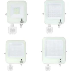 FARO LED FARETTO CON SENSORE BIANCO MOVIMENTO CREPUSCOLARE FREDDO NATURALE IP 65 10W 20W 30W 50W 100W - Watt: 20 Watt - Luce: Fredda
