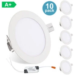 Randaco 12W 10x LED Faretto Da Incasso Lampadina Corridoio Cambia Colore Lampada Da Pannello Da Cucina