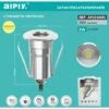 FARETTO INCASSO IP66 LUCE NATURALE LED 3W SEGNAPASSO CALPESTABILE ESTERNO INTERN