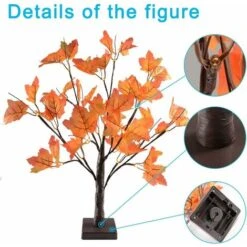 Luce Dell'albero A Foglia D'acero A LED, 50 Cm 24 LED A Batteria Foglie D'acero Da Scrivania (autunno) Luce Bianca Calda Dell'albero, Luci Della Stringa Di Foglie Decorative Autunnali, Perfette Per Il -Vendite VIDAXL || LEDVANCE || STEINEL 61175725 5