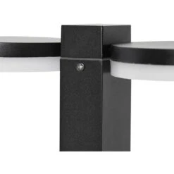 QAZQA Palo Da Giardino Esmee - Moderno - Alluminio - Nero - Oblungo (non Sostituibile) LED Max. 2 X 12 Watt -Vendite VIDAXL || LEDVANCE || STEINEL 63686786 3