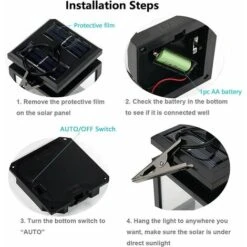 Leuchten Xjled Umbrella Outdoor LED Solar Lantern Wireless LED Solar Light Lampada Solare Fürgarten Decorazione Del Giardino, Recinzione, Giardino, Garage, Scale, Ecc. -Vendite VIDAXL || LEDVANCE || STEINEL 63846770 3