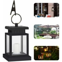 Leuchten Xjled Umbrella Outdoor LED Solar Lantern Wireless LED Solar Light Lampada Solare Fürgarten Decorazione Del Giardino, Recinzione, Giardino, Garage, Scale, Ecc. -Vendite VIDAXL || LEDVANCE || STEINEL 63846770 5