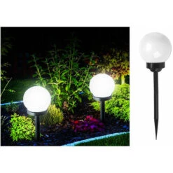 4PZ Faretto Lampada Solare Lampioncino Luci Giardino Segnapasso Picchetto SB-56 -Vendite VIDAXL || LEDVANCE || STEINEL 64001994 3
