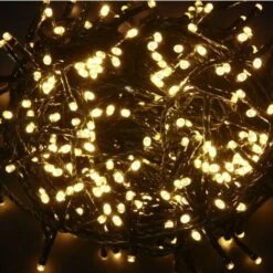 Giocoplast 200 Led Bianco Caldo Cavo Scuro, Minilucciole 13919004