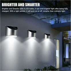 RHAFAYRE Lampade Da Parete Solari Per Esterni, Lampada Di Sicurezza Da Parete A LED Solare In Acciaio Inossidabile Illuminazione Impermeabile Super Luminosa Per Ponte, Recinzione, Patio, Porta D'ingre -Vendite VIDAXL || LEDVANCE || STEINEL 65490267 3