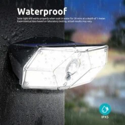 RHAFAYRE Luci Solari 104LED Luci Di Sicurezza Con Sensore Di Movimento Con Luci Solari Impermeabili Luci Esterne Per Giardino, Recinzione, Patio, Cortile, Passerella, Vialetto, Scale Bianco Freddo (1 -Vendite VIDAXL || LEDVANCE || STEINEL 65490286 3