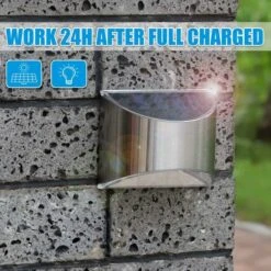 RHAFAYRE Luci Solari Da Recinzione Luci Solari Da Giardino Luci A LED Per Esterni Lampada Da Parete Ad Energia Solare Impermeabile Per Recinzione Da Giardino Patio Gate Yard 2 Pezzi (bianco Freddo) -Vendite VIDAXL || LEDVANCE || STEINEL 65490345 3