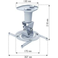 Staffa Universale A Soffitto Per Proiettore, Bianco 7 Staffa Universale A Soffitto Per Proiettore, Bianco -Vendite VIDAXL || LEDVANCE || STEINEL 66199578 3