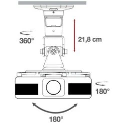Staffa Universale A Soffitto Per Proiettore, Bianco 9 Staffa Universale A Soffitto Per Proiettore, Bianco -Vendite VIDAXL || LEDVANCE || STEINEL 66199578 5