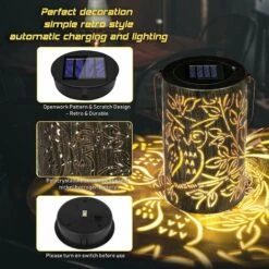 Lanterna Solare Da Giardino Paesaggistico All'aperto, Lanterna Da Giardino Vuota Portatile Creativa Illuminazione Decorativa Da Giardino IP44 Impermeabile Per Giardino, Patio, Cortile (modello Gufo) -Vendite VIDAXL || LEDVANCE || STEINEL 67910944 3