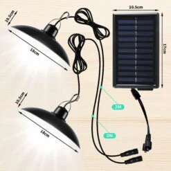 Lampada Solare Per Esterni, Lampadario Solare Impermeabile IP65 Bianco A Doppia Testa Con Telecomando Per Giardino/pergola/balcone/terrazza -Vendite VIDAXL || LEDVANCE || STEINEL 67912491 3