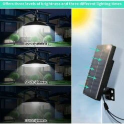 Lampada Solare Per Esterni, Lampadario Solare Impermeabile IP65 Bianco A Doppia Testa Con Telecomando Per Giardino/pergola/balcone/terrazza -Vendite VIDAXL || LEDVANCE || STEINEL 67912491 4