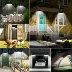 Lampada Solare Per Esterni, Lampadario Solare Impermeabile IP65 Bianco A Doppia Testa Con Telecomando Per Giardino/pergola/balcone/terrazza -Vendite VIDAXL || LEDVANCE || STEINEL 67912491 5