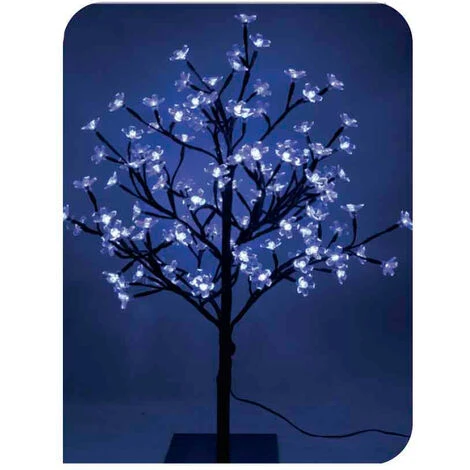 Albero 3d Sakura Tronco Dritto 60cm 120 Led Blu (interno) Edm 1 Albero 3d Sakura Tronco Dritto 60cm 120 Led Blu (interno) Edm