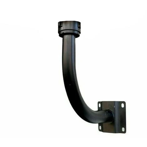 Palo Curvo Nero Per Lampione Staffa Appoggio Muro Nero 60cm Supporto Faro Parete 1 Palo Curvo Nero Per Lampione Staffa Appoggio Muro Nero 60cm Supporto Faro Parete