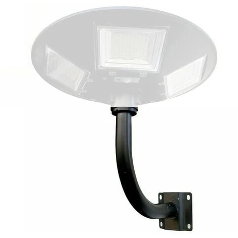 Palo Curvo Nero Per Lampione Staffa Appoggio Muro Nero 60cm Supporto Faro Parete 3 Palo Curvo Nero Per Lampione Staffa Appoggio Muro Nero 60cm Supporto Faro Parete - immagine 3