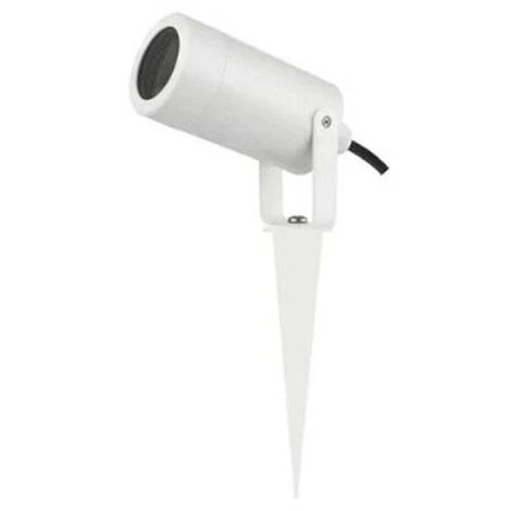Faretto Con Picchetto Da Giardino Poliplast Attacco GU10 IP44 Bianco 401022B 1 Faretto Con Picchetto Da Giardino Poliplast Attacco GU10 IP44 Bianco 401022B